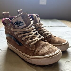 Vans Brown High-Top Kids Sneakers